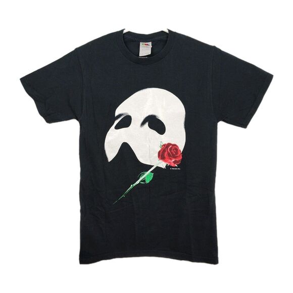 Vintage Phatom of the Opera t-shirt size Small black with graphic print - Picture 1 of 8